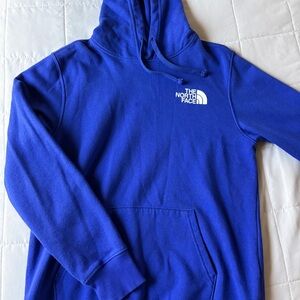The North Face Blue Sweater with Hood and Long Sleeves